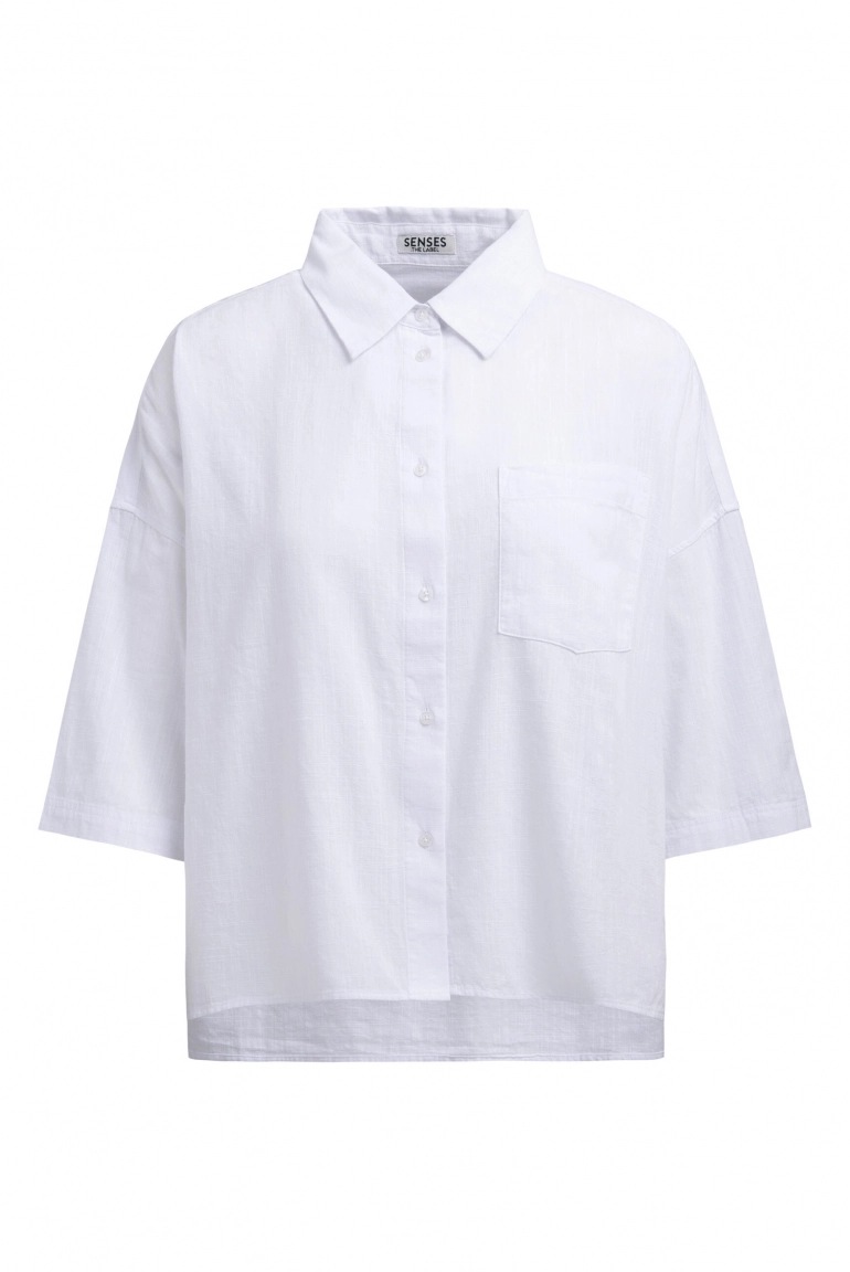 SENSES Kurzarm-Bluse B:EL Cropped opticwhite SENSES Kurzarm-Bluse B:EL Cropped opticwhite