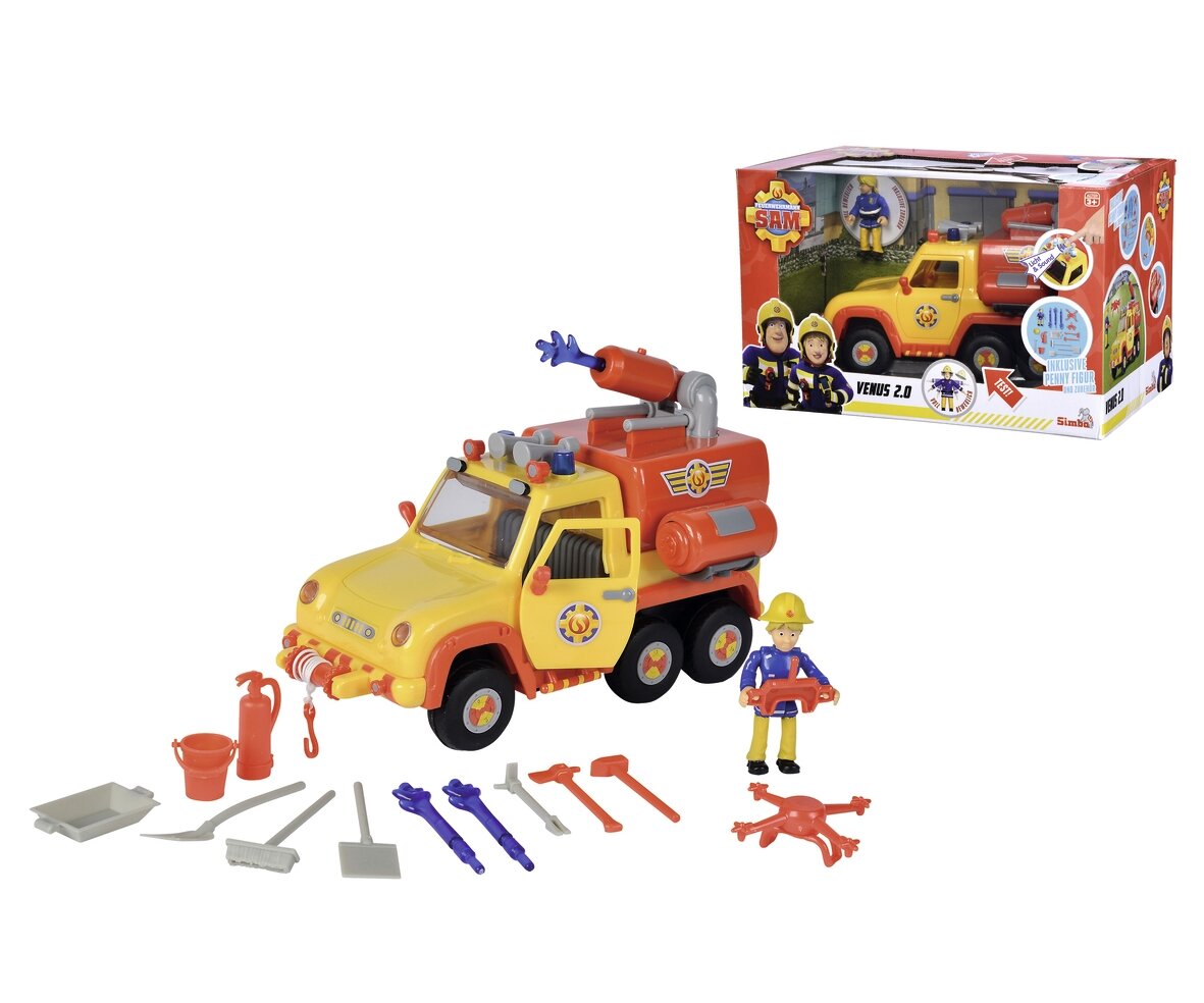 Sam Feuerwehrauto Venus 2.0 mit Figur 109251094 Sam, Feuerwehrauto, Venus, 2.0, mit, Figur, 109251094, Spielzeug, Person, Maschine, Rad