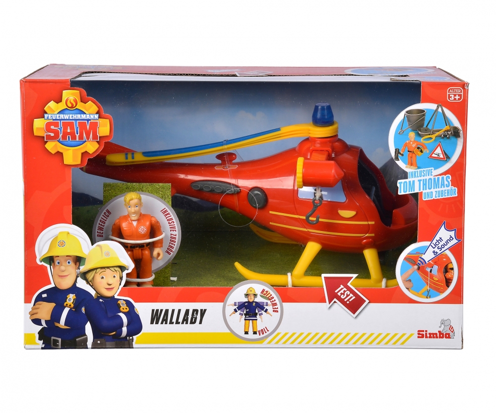 Fireman Sam Hubschrauber Wallaby Mit Figur Fireman Sam Hubschrauber Wallaby Mit Figur