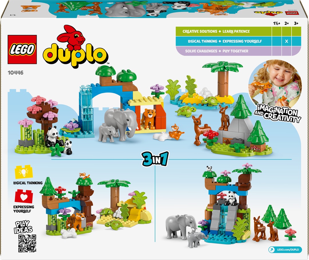 LEGO® DUPLO® Wildtier-Familien 3-in-1-Set 10446 