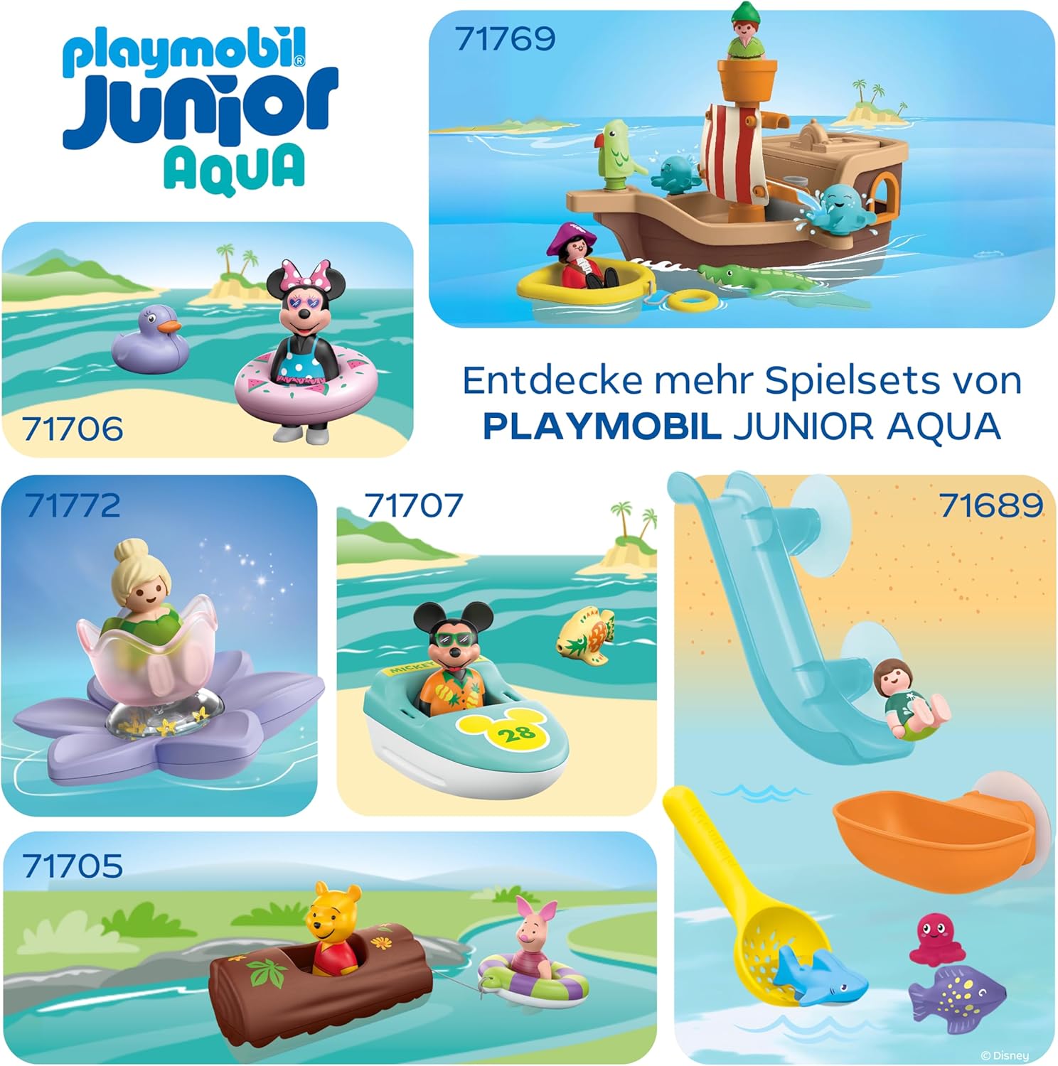 PLAYMOBIL 71776 junior aqua schwimmbecher mit wasserspass Wasser