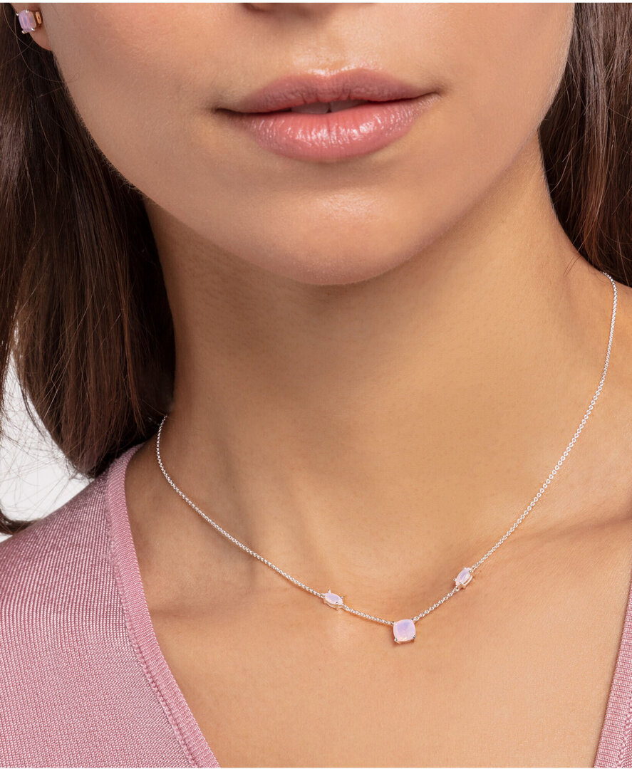 Thomas Sabo Kette Rosa Schimmernd Länge 45 Cm Ke1952-699-7-L45V Zubehor, Anhänger, Schmuck, Halskette