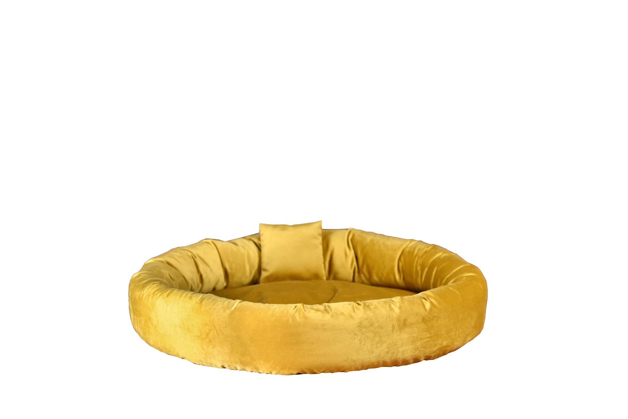 Rohrschneider – RS 22236 – Kuschelinsel Velvet senf Gr. S – Senf – Haustiermöbel