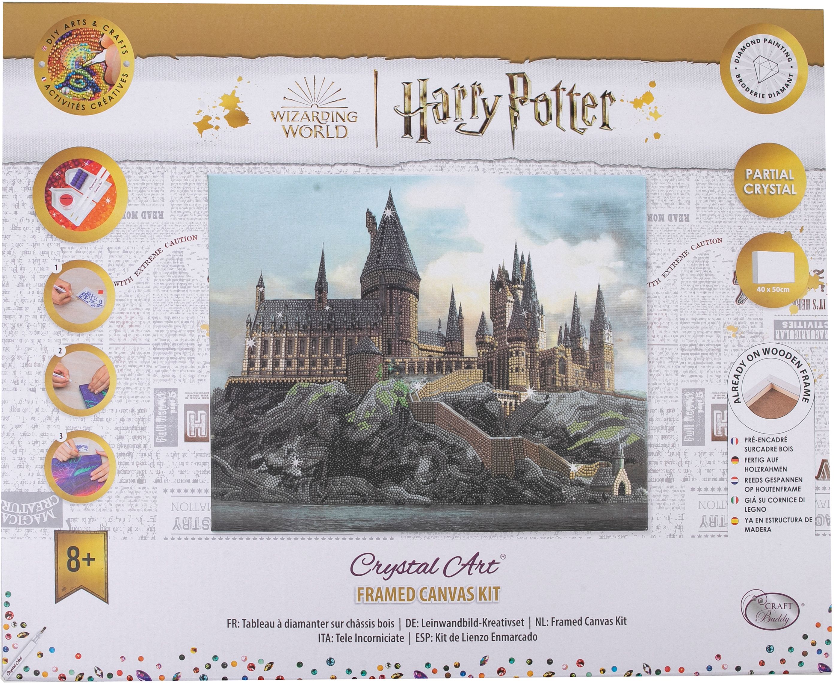 Crystal, Art, Leinwandbild, Hogwarts, Castle