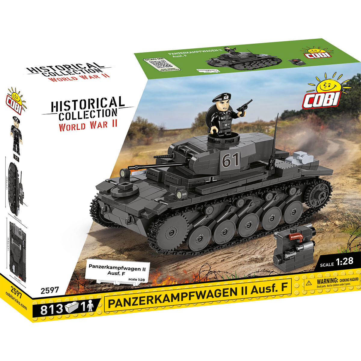 COBI 2597 - Panzerkampfwagen II AUSF. 1:28 COBI 2597 - Panzerkampfwagen II AUSF. 1:28