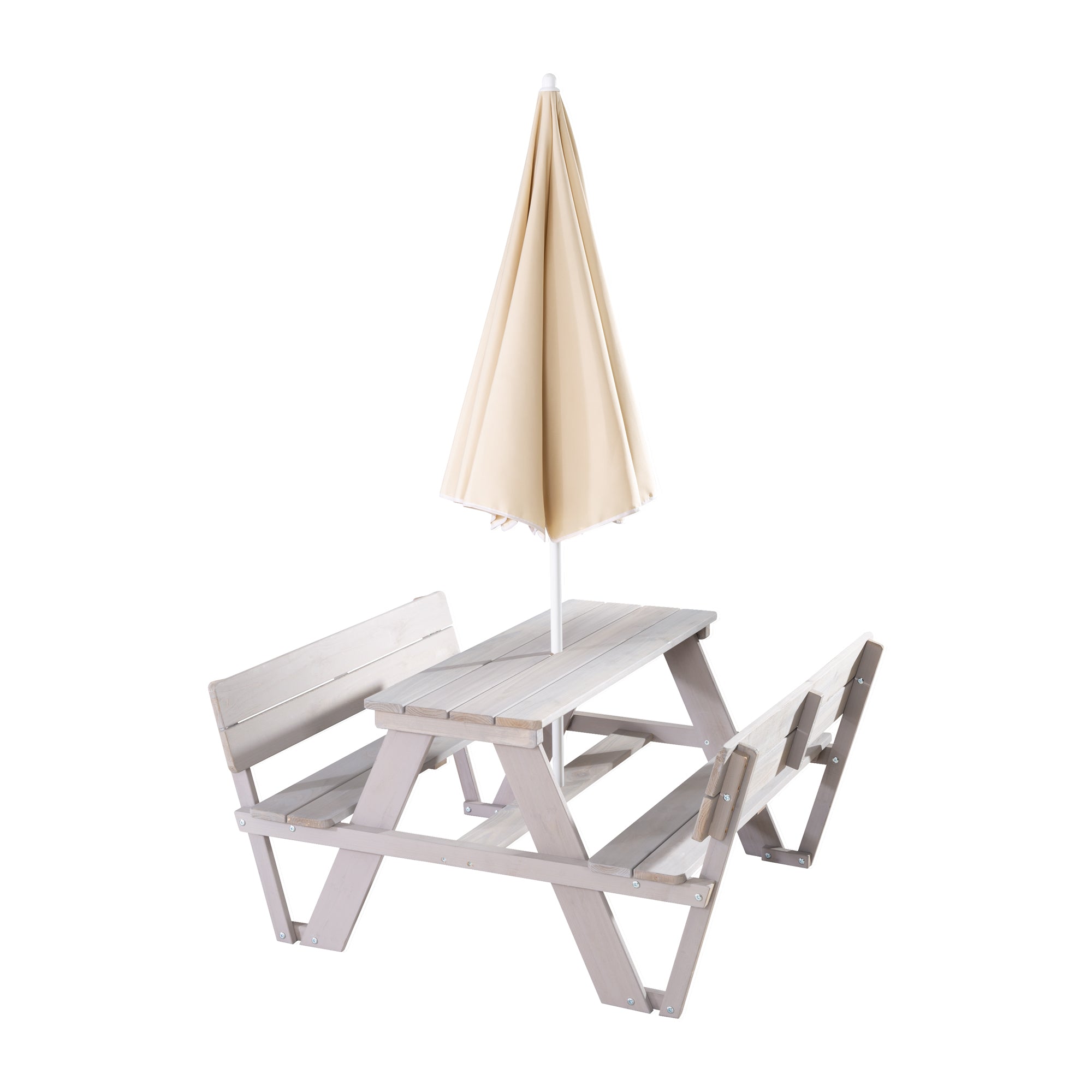 Roba 456007GAZU Kindersitzgruppe + Lehne/Schirm Set grau – Outdoor + - Bild 2 Roba 456007GAZU Kindersitzgruppe + Lehne/Schirm Set grau – Outdoor + - Produktbild 2