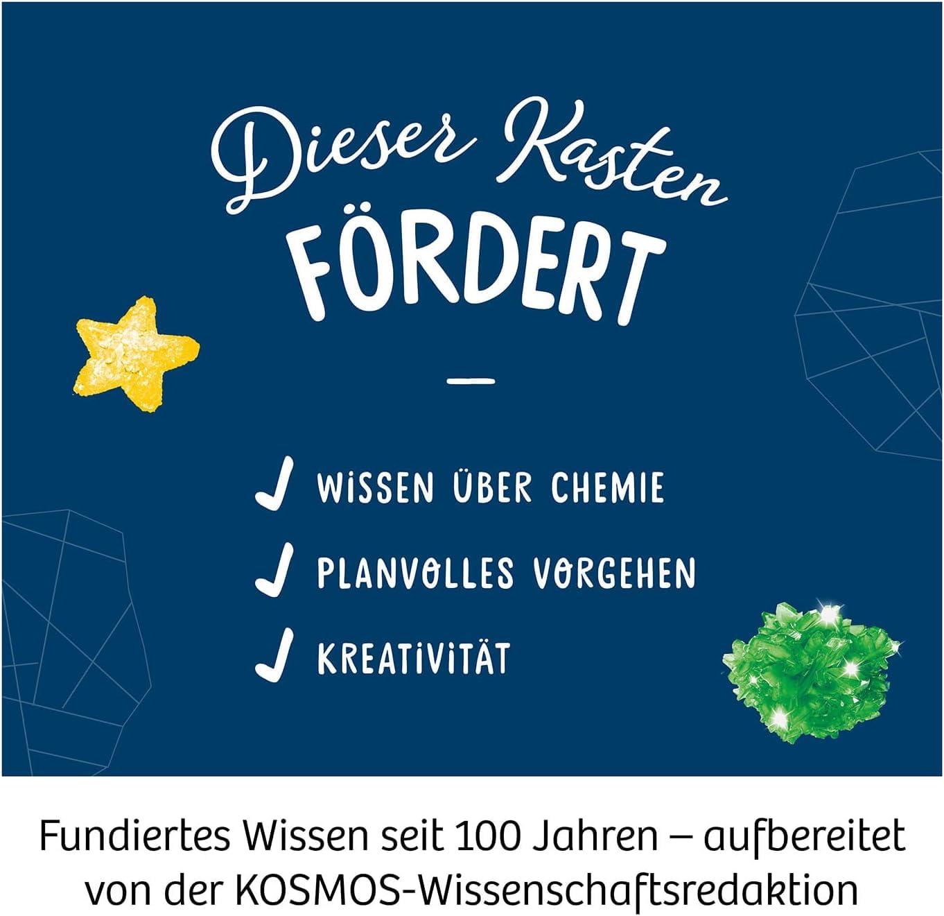 Kosmos Kristalle Züchten - Faszinierender Chemie-Experimentierkasten Für Kinder Ab 10 Jahren 645601 Werbung, Plakat
