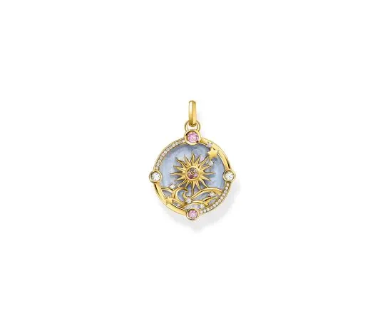 Thomas Sabo Kette Mit Anhänger Mit Sonne Länge 45 Cm Gold PE960-471-1 Thomas Sabo Kette Mit Anhänger Mit Sonne Länge 45 Cm Gold PE960-471-1