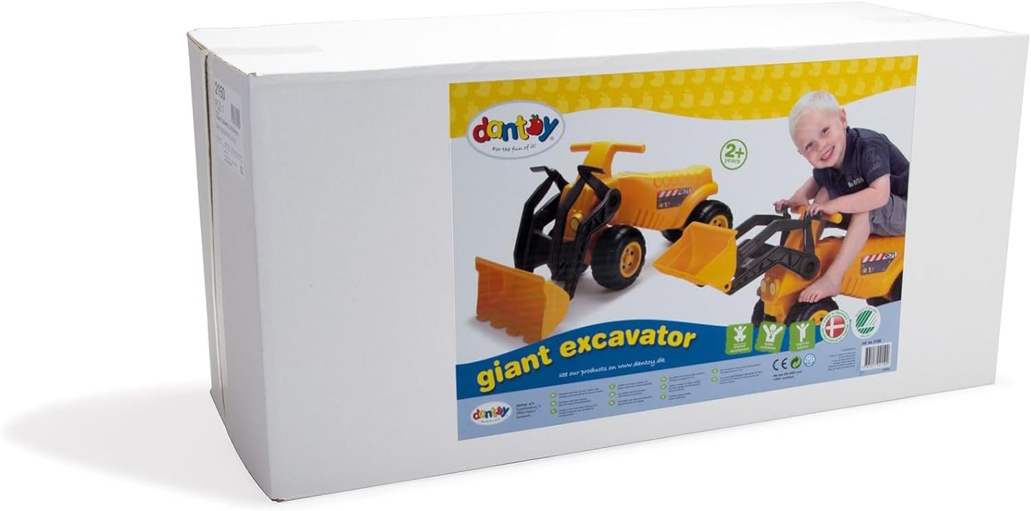 Dantoy 2150 Riesen Greifbagger - Gelber Großbagger für Kinder, L: 79 cm Dantoy 2150 Riesen Greifbagger - Gelber Großbagger für Kinder, L: 79 cm