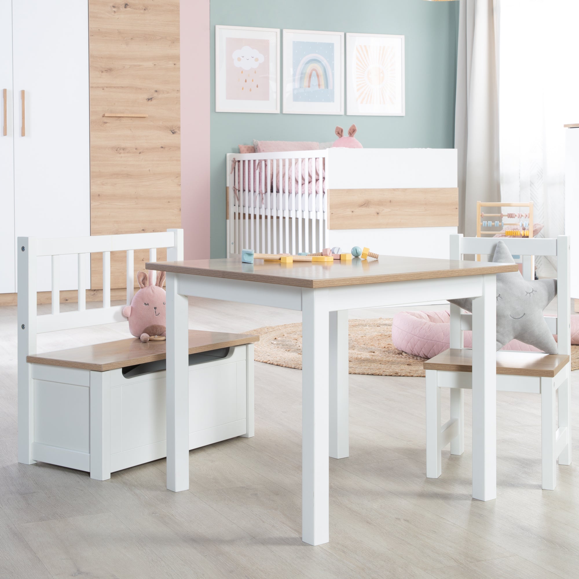 Roba 450040HWE Kindersitzgruppe weiß – Spielmöbel - Bild 11 Roba 450040HWE Kindersitzgruppe weiß – Spielmöbel - Produktbild 11