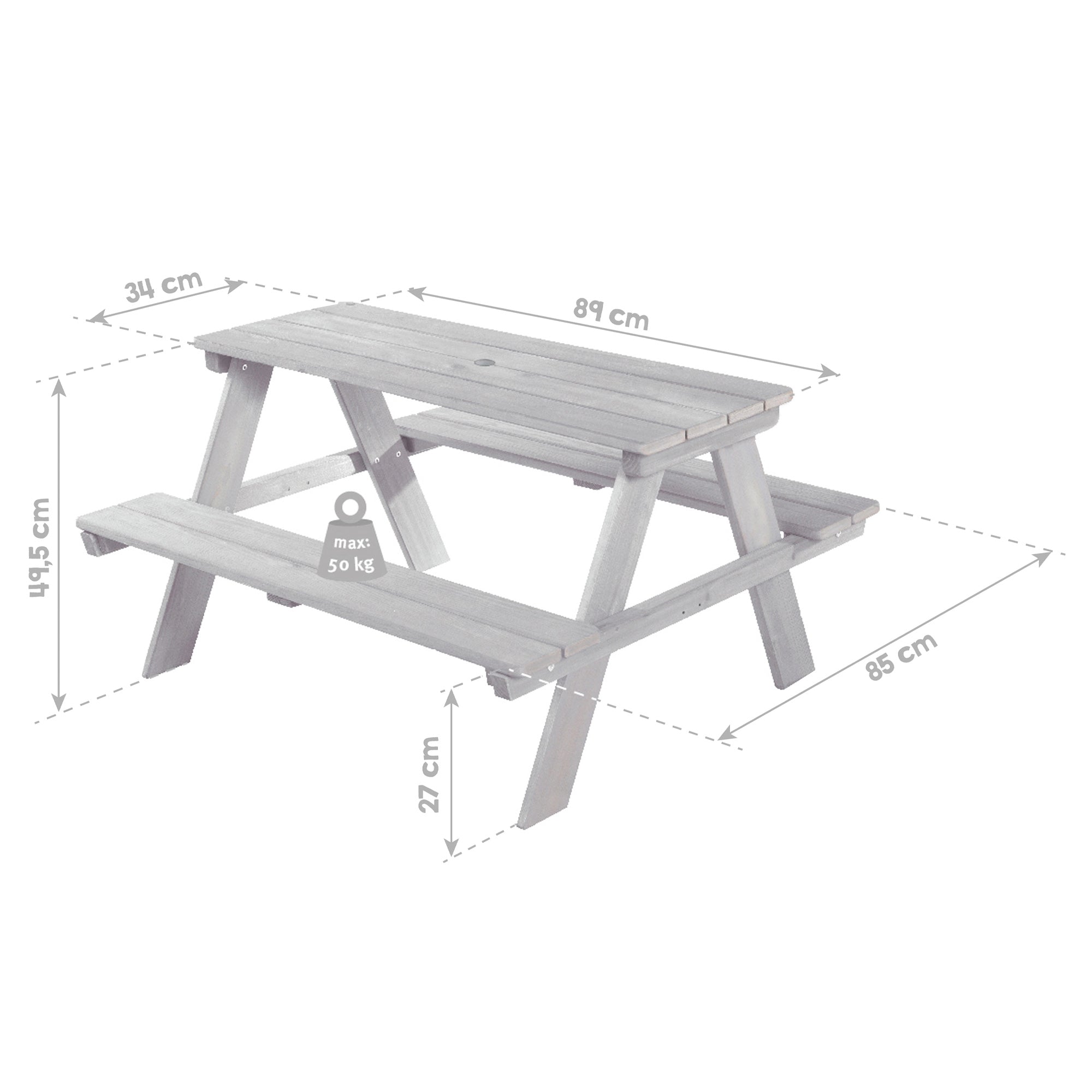 Roba 456001GA Kindersitzgarnitur Outdoor +, grau - Bild 4 Roba 456001GA Kindersitzgarnitur Outdoor +, grau - Produktbild 4