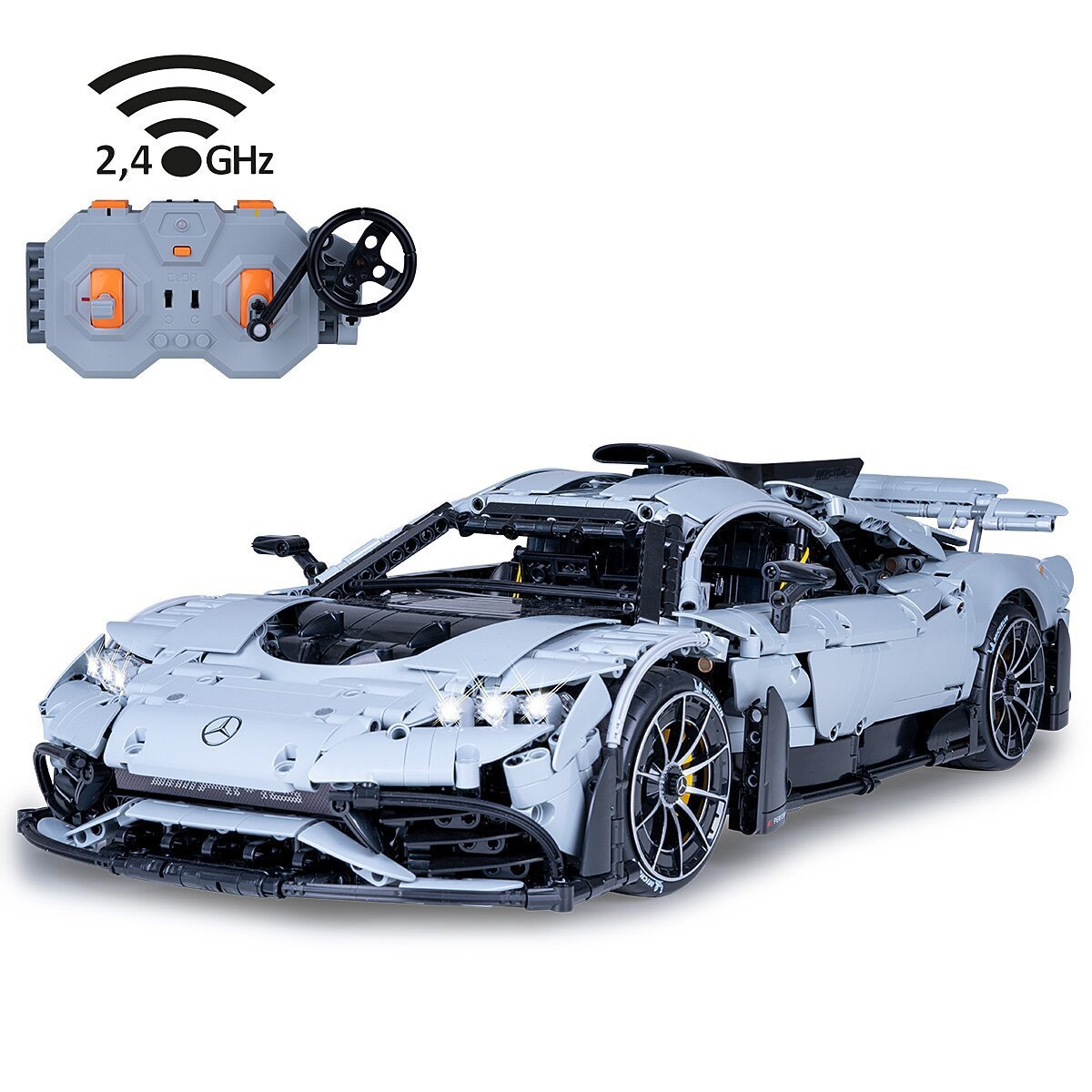 JAMARA CaDA Mercedes-AMG ONE 1:8 grau 2,4GHz Bricks ab 14 Jahren
