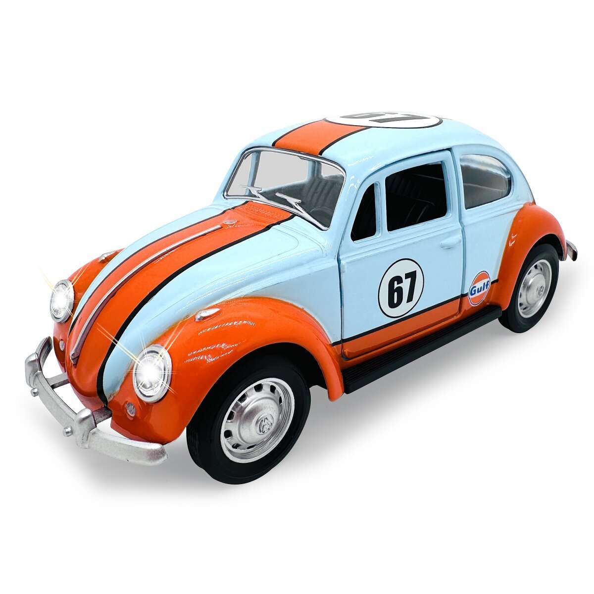 JAMARA Volkswagen Classical Beetle 1967 Diecast 1:28 hellblau inkl. Knopfzellen ab 3 Jahren JAMARA Volkswagen Classical Beetle 1967 Diecast 1:28 hellblau inkl. Knopfzellen ab 3 Jahren