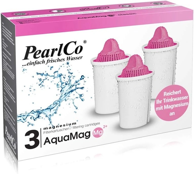 PEARLCO 271031 AquaMag Classic Filterkartuschen mit Magnesium – 3er Pack – kompatibel mit Brita Classic PEARLCO 271031 AquaMag Classic Filterkartuschen mit Magnesium – 3er Pack – kompatibel mit Brita Classic