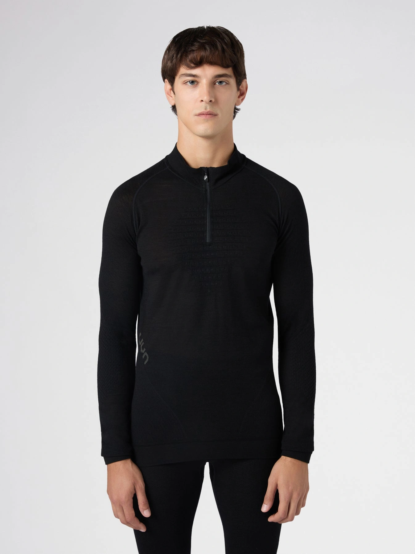 UYN Herren Fusyon Biotech UW Shirt Long_SL Zip Up U100517B000 - Schwarz UYN Herren Fusyon Biotech UW Shirt Long_SL Zip Up U100517B000 - Schwarz