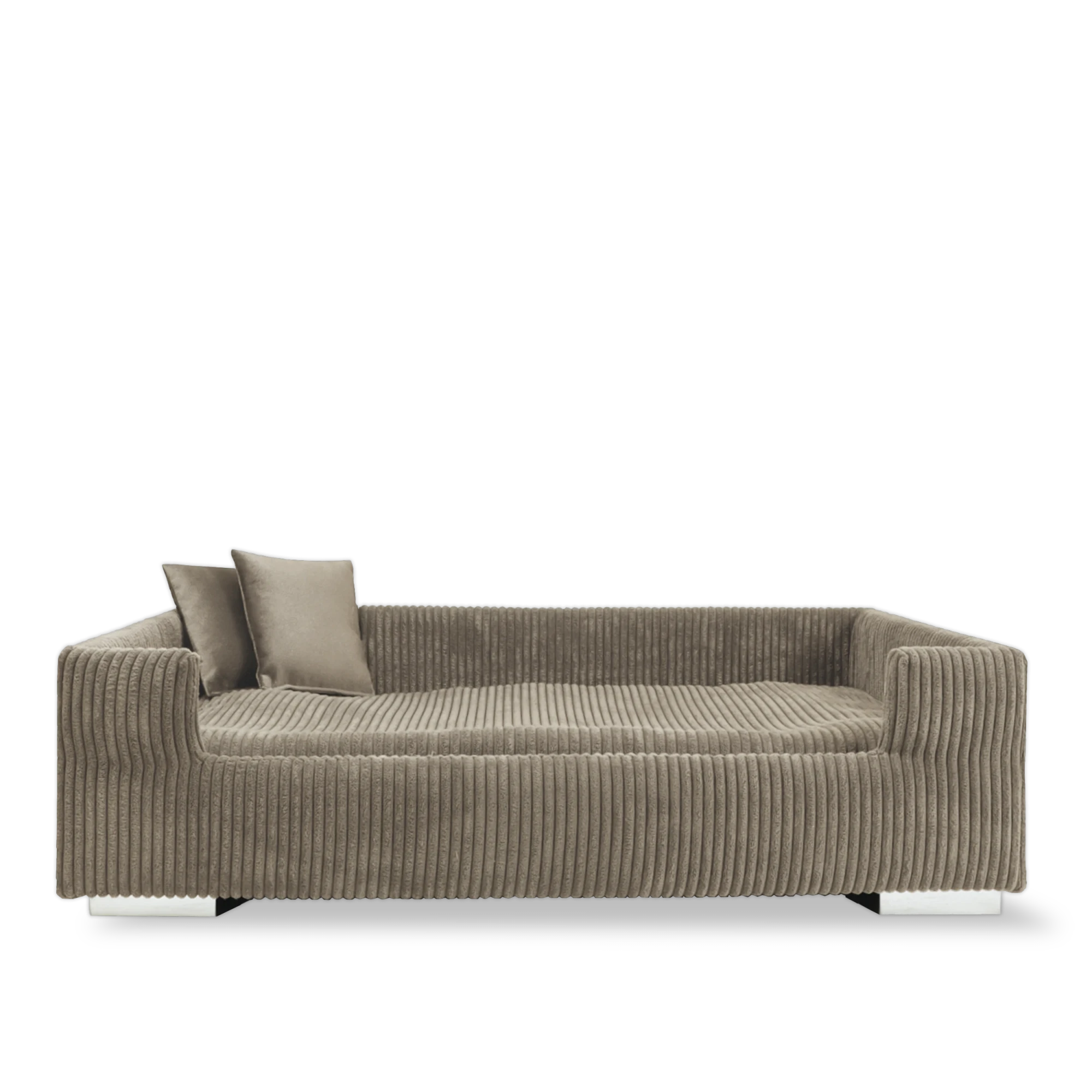 Rohrschneider RS 22340 Hundesofa gepolstert Cord – Sofa mit Wendekissen