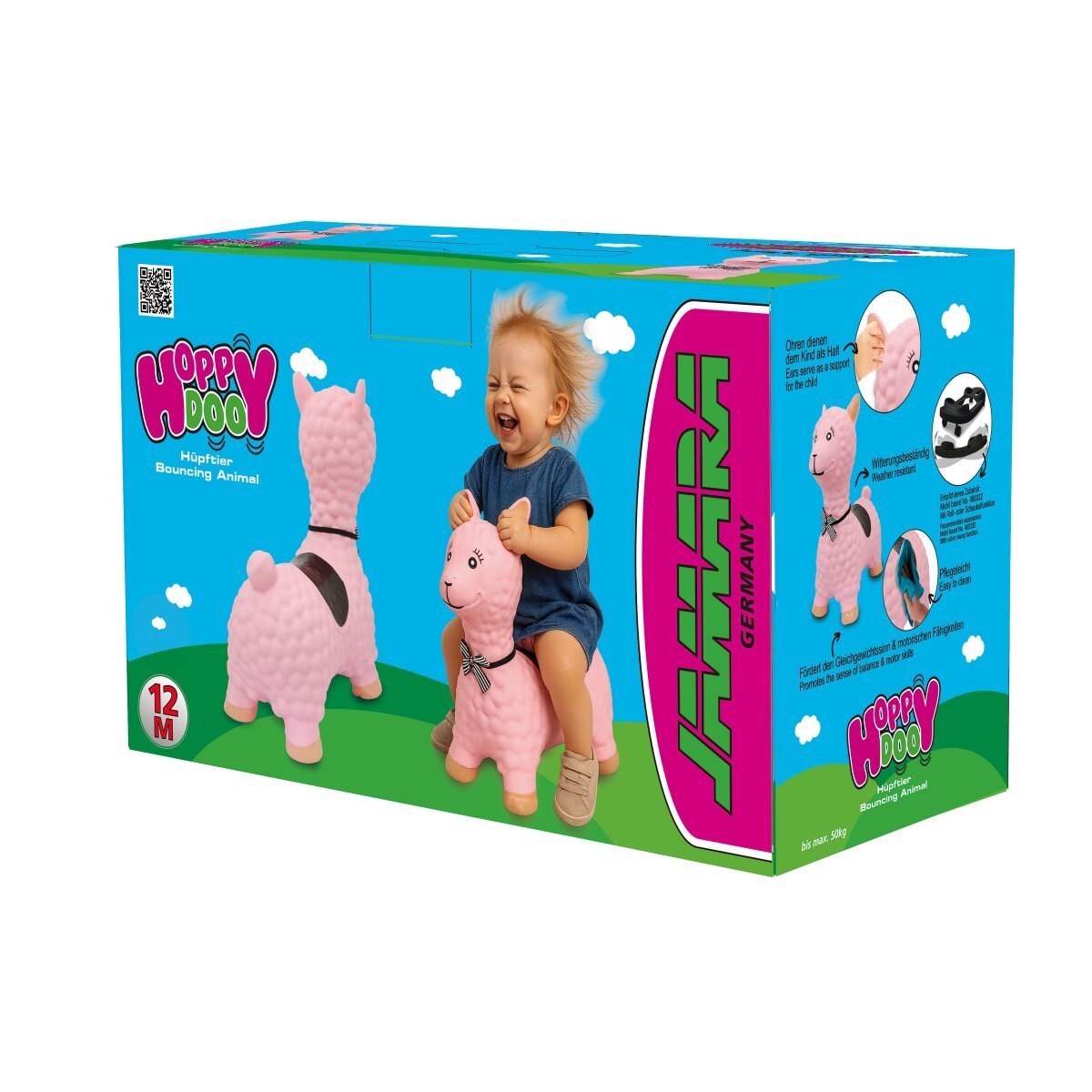 JAMARA Hüpftier Lama HoppyDoo rosa mit Pumpe ab 12 Monaten JAMARA Hüpftier Lama HoppyDoo rosa mit Pumpe ab 12 Monaten