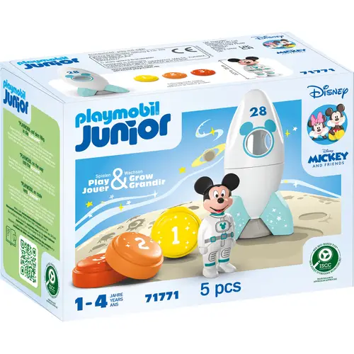 PLAYMOBIL, 71771, JUNIOR, Disney:, Micky, Maus', Raketen-, Weltraum-Abenteuer PLAYMOBIL 71771 JUNIOR Disney: Micky Maus' Raketen- Weltraum-Abenteuer