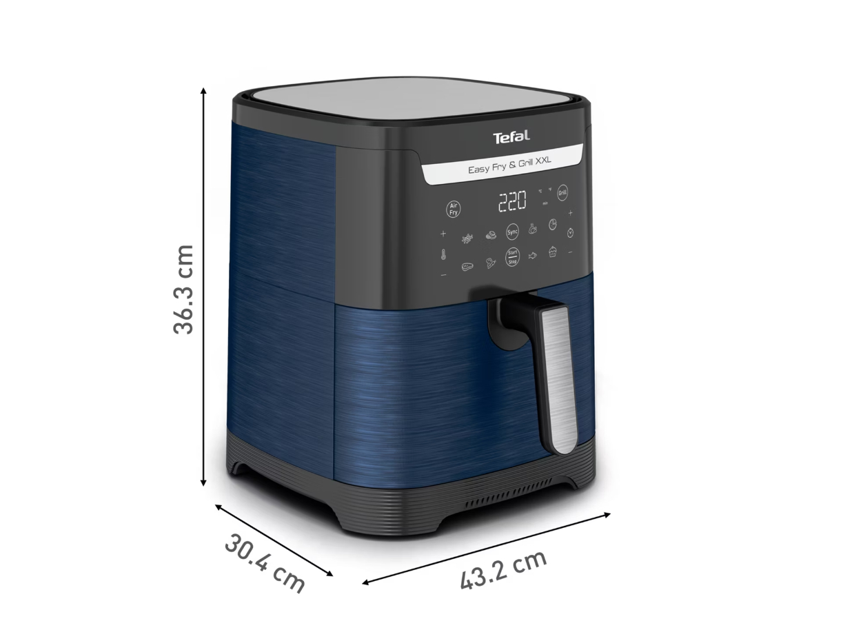 Tefal Heißluftfritteuse Easy Fry & Grill, EY8014 XXL, 2 Zonen, 6,5 L Tefal Heißluftfritteuse Easy Fry & Grill, EY8014 XXL, 2 Zonen, 6,5 L