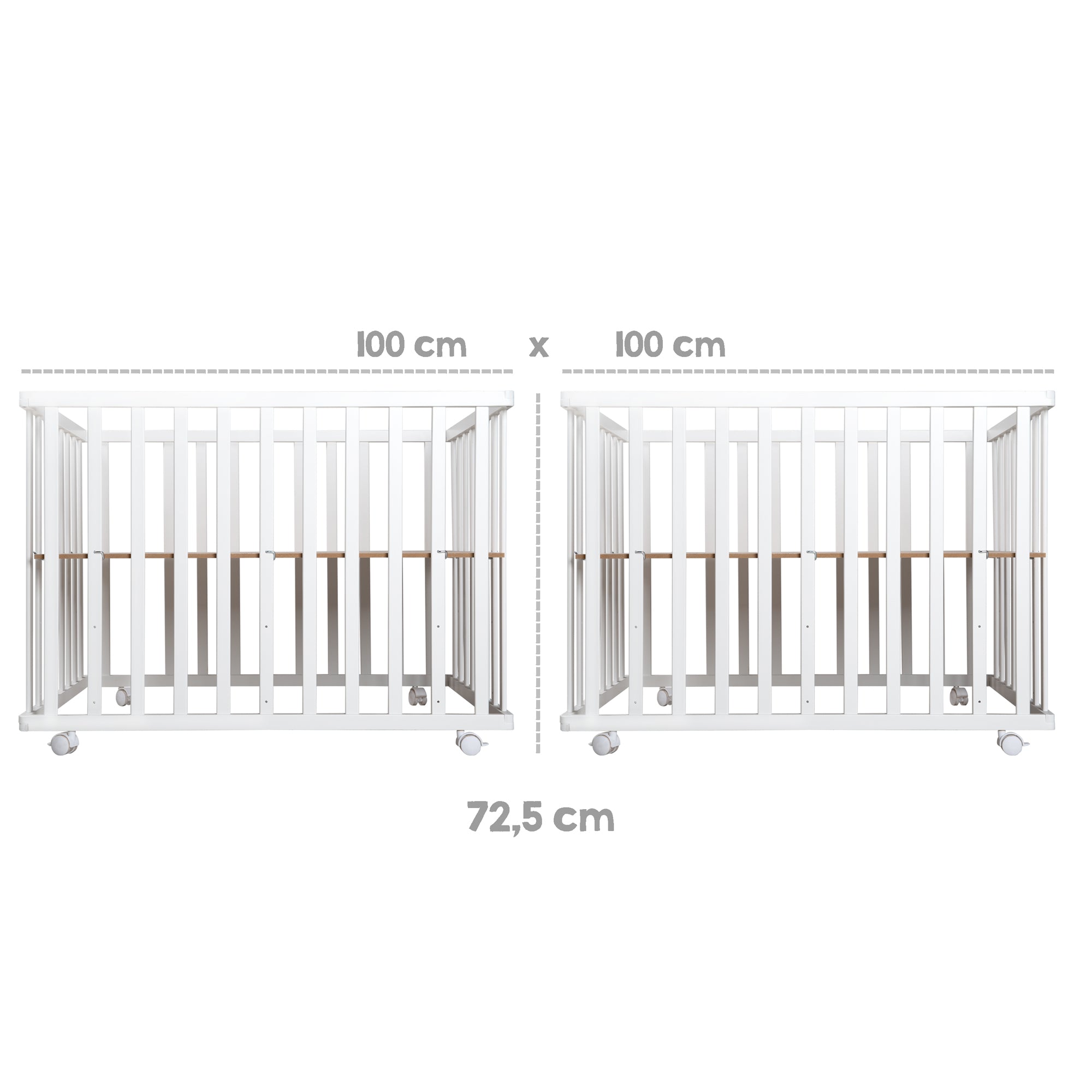 Roba 202300WEV190 Laufgitter 100x100 cm Little Stars weiß - Bild 5 Roba 202300WEV190 Laufgitter 100x100 cm Little Stars weiß - Produktbild 5