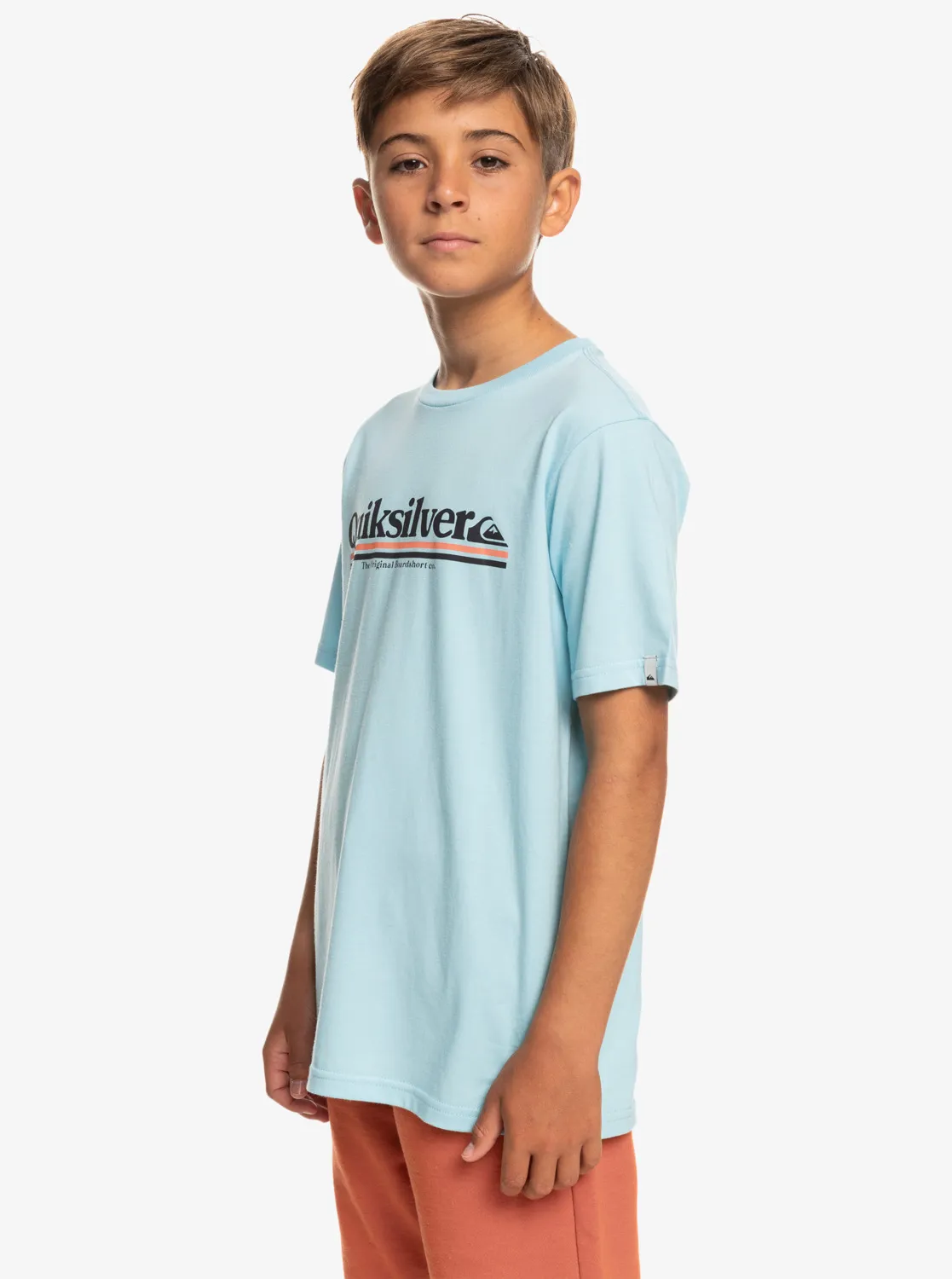 Quiksilver Between The Lines - T-Shirt für Jungen 8-16 Hellblau GR. S