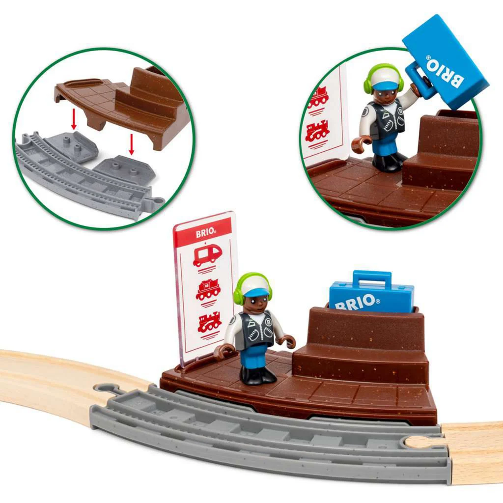 BRIO World 36102 Zugset mit Rückziehmotor | Zugset-Zubehör für Kinder ab 3 Jahren