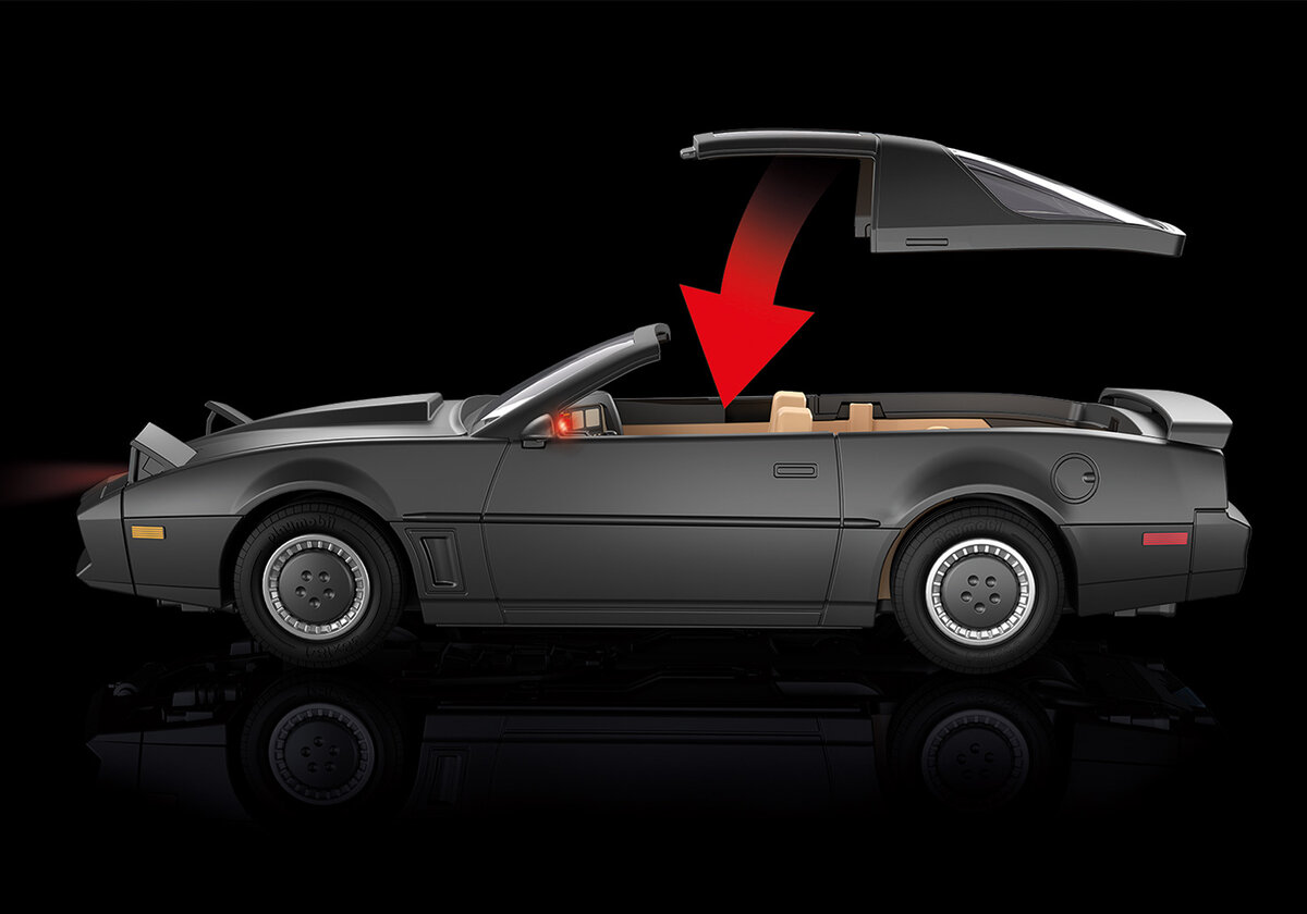 PLAYMOBIL 70924 Knight Rider - K.I.T.T. Rad, Auto, konvertierbar, Fahrzeug, Leichtmetallfelge