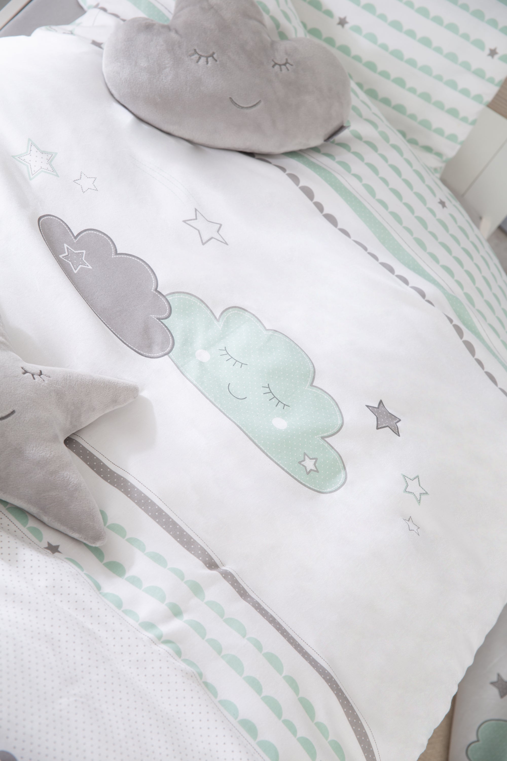 Roba 314091S199 Bettwäsche 2-tlg Happy Cloud weiß – Bettwäschen - Bild 2 Roba 314091S199 Bettwäsche 2-tlg Happy Cloud weiß – Bettwäschen - Produktbild 2