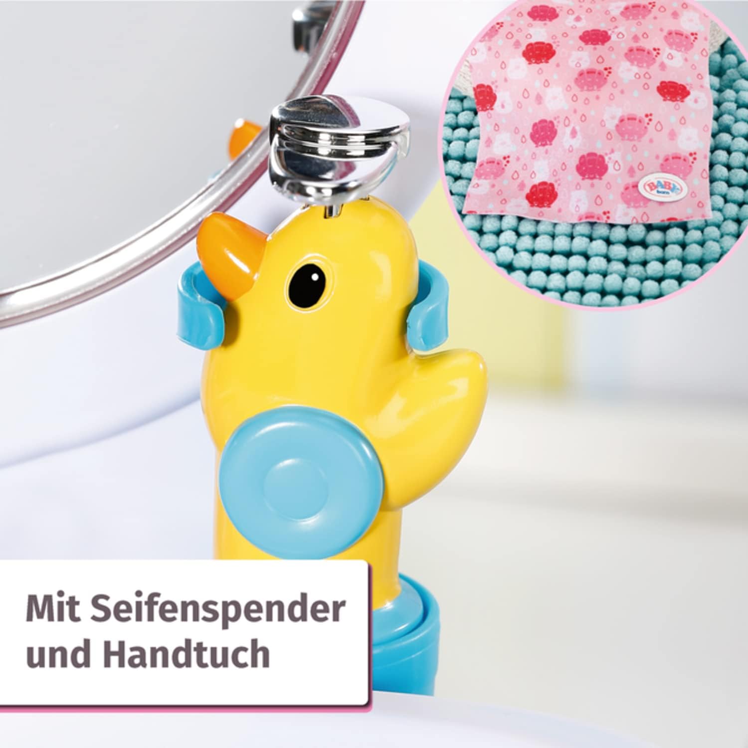 BABY born® Bath Waschtisch – Interaktiver Puppenwaschtisch mit Licht-, Wasser- & Soundfunktion