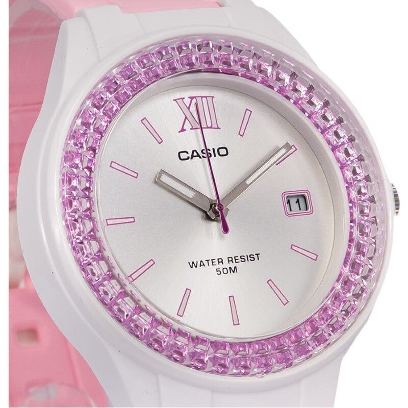 CASIO Collection LX-500H-4E3VEF Damen wrist analog pink Uhr Armbanduhr, Arm, Körperteil, Person