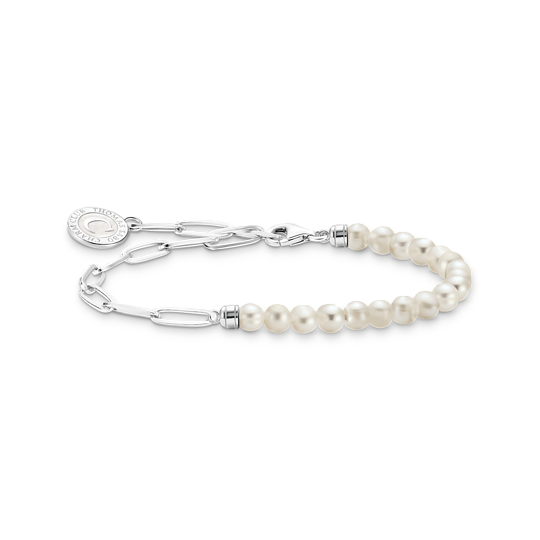 Thomas, Sabo, Armband, Charm-Club, Mit, Perlen, Kettengl., Länge, 15, Cm, A2129-158-14, Zubehor, Armreif, Schmuck