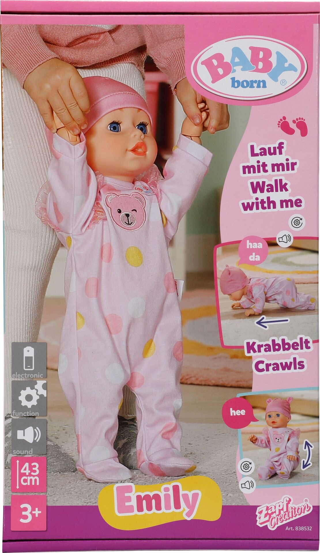BABY born Babyschale Blumen - Zapf - MGA 838518 Babyschale - Zapf - BABY born Babyschale Blumen - Modell MGA 838518 Produktbild fuer Online-Shop
