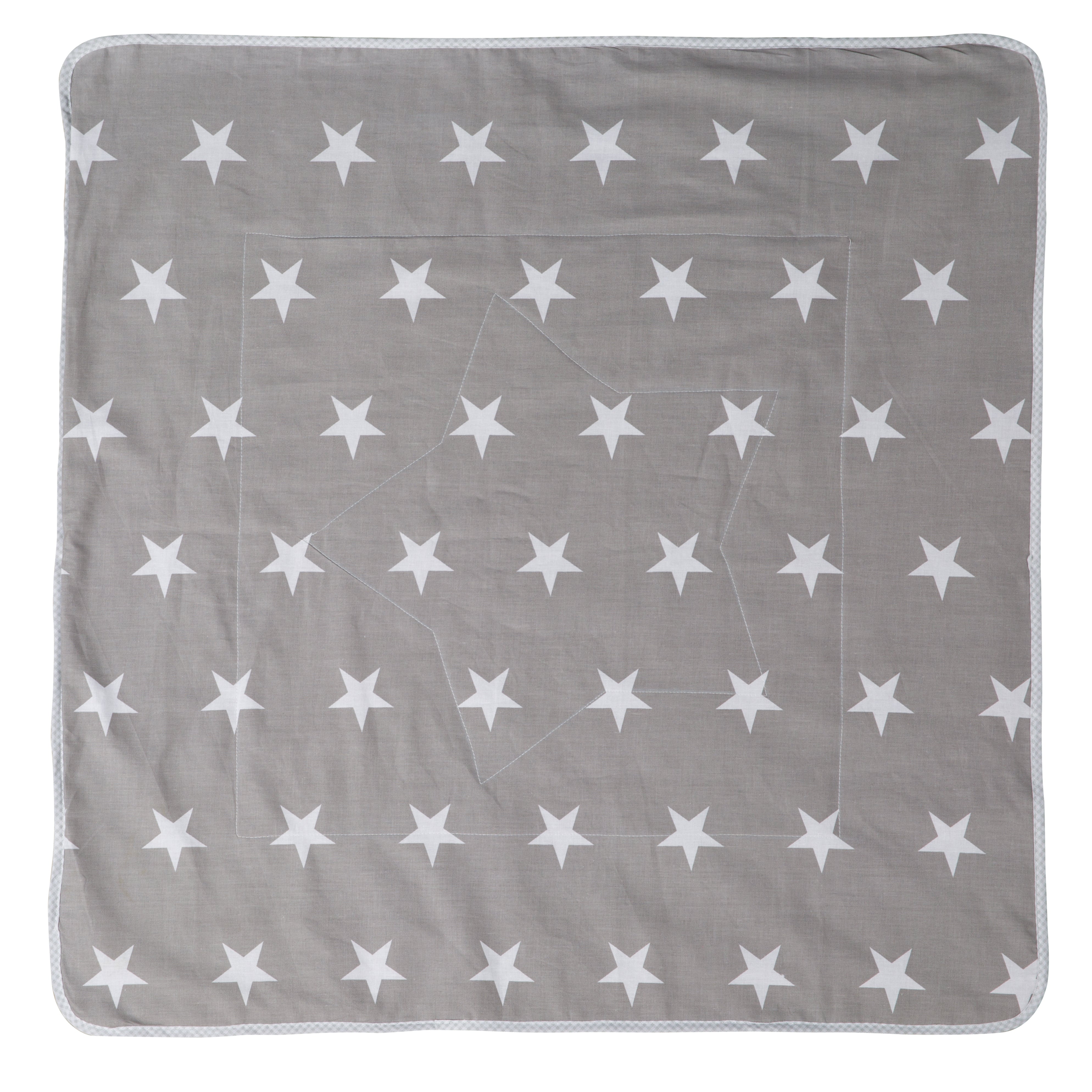 Roba 306100V190 Kuscheldecke, Sternensteppung dunkelgrau – Heim Textilien - Bild 2 Roba 306100V190 Kuscheldecke, Sternensteppung dunkelgrau – Heim Textilien - Produktbild 2