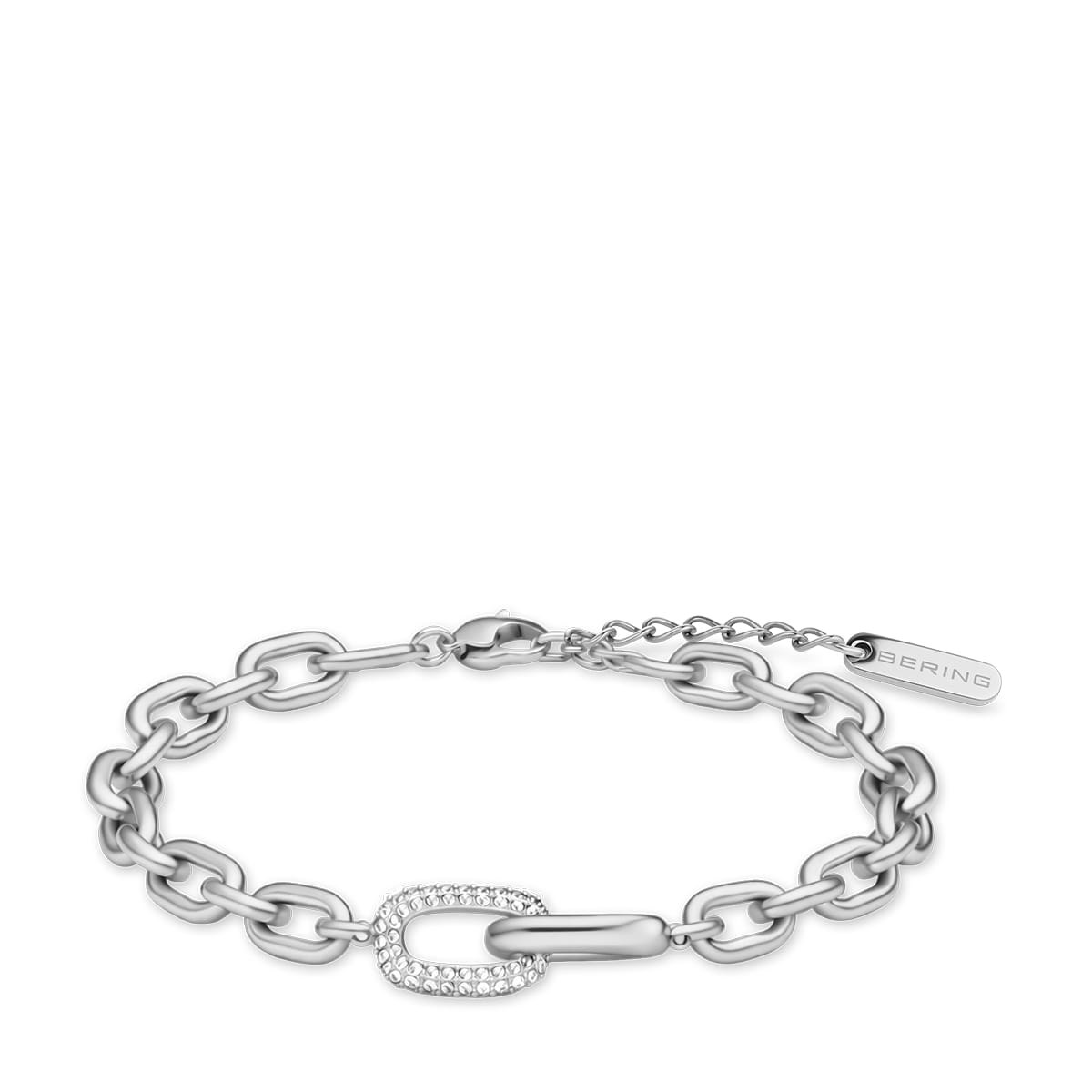 Bering 669-17-180 Armband, Arctic Pavé, Damen, Silber
