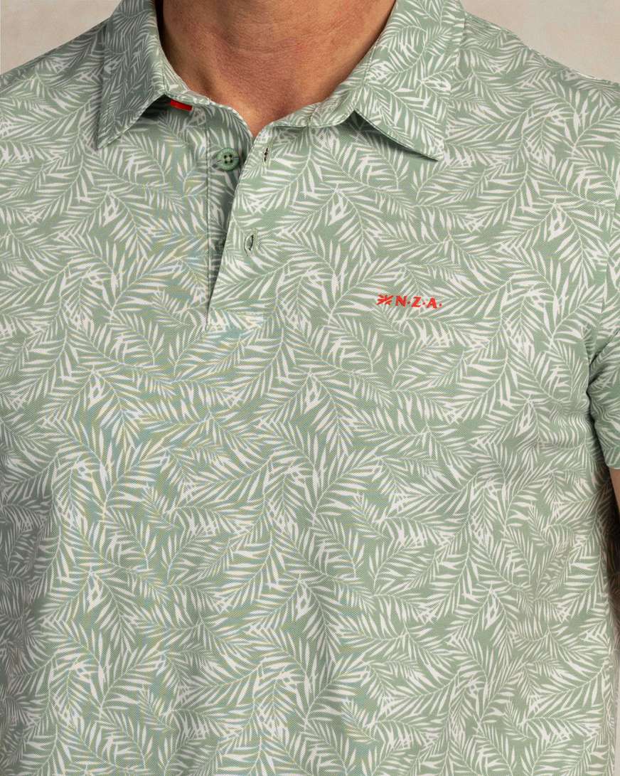 NZA 26CN111MG Poloshirt - Grün / Palmen - Bild 6 NZA 26CN111MG Poloshirt - Grün / Palmen - Bild 6