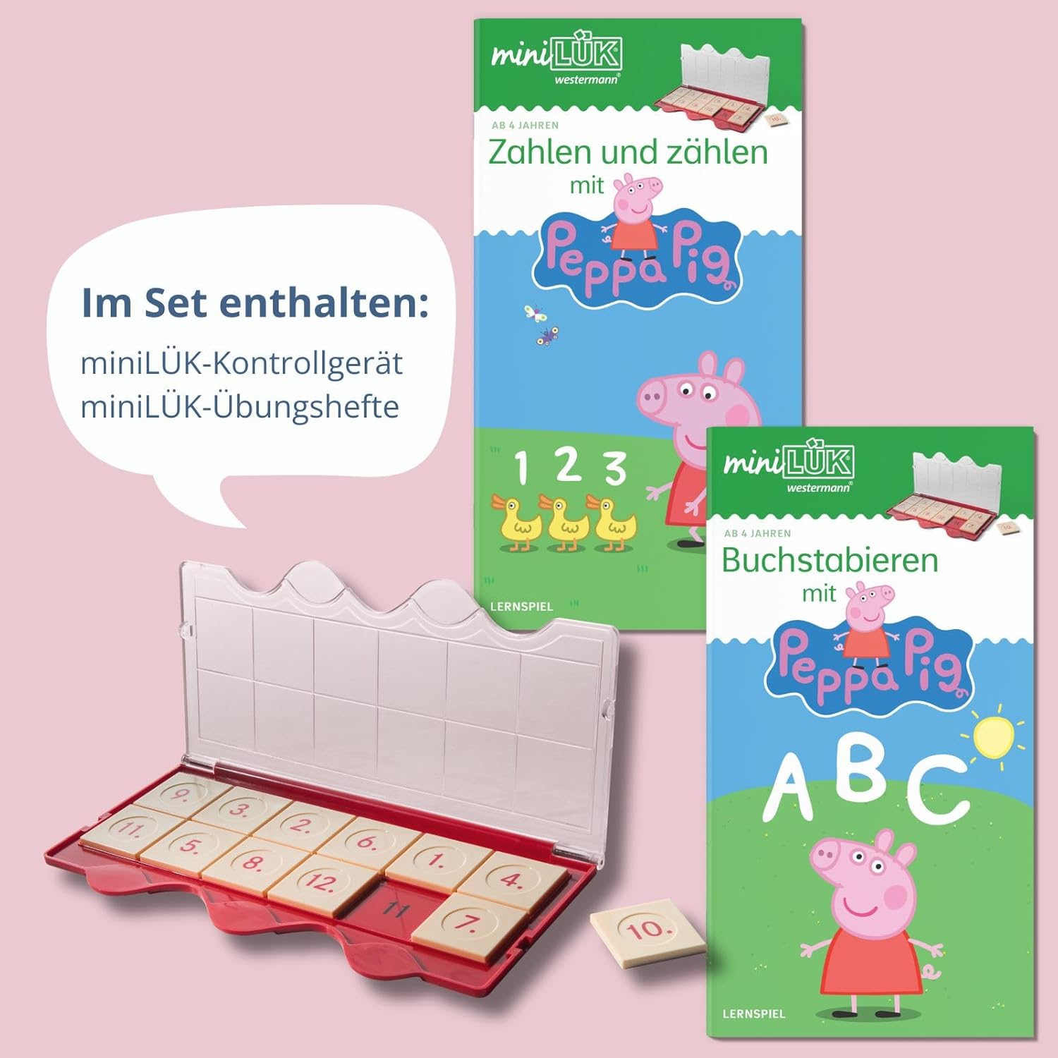 miniLÜK-Set Buchstabieren und zählen mit Peppa Pig miniLÜK-Set Buchstabieren und zählen mit Peppa Pig