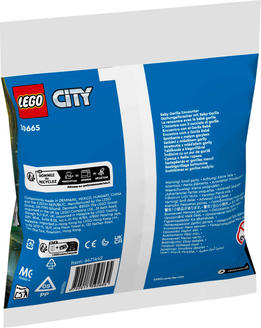 LEGO® City Dschungelforscher mit Baby-Gorilla 30665 Werbung, Plakat