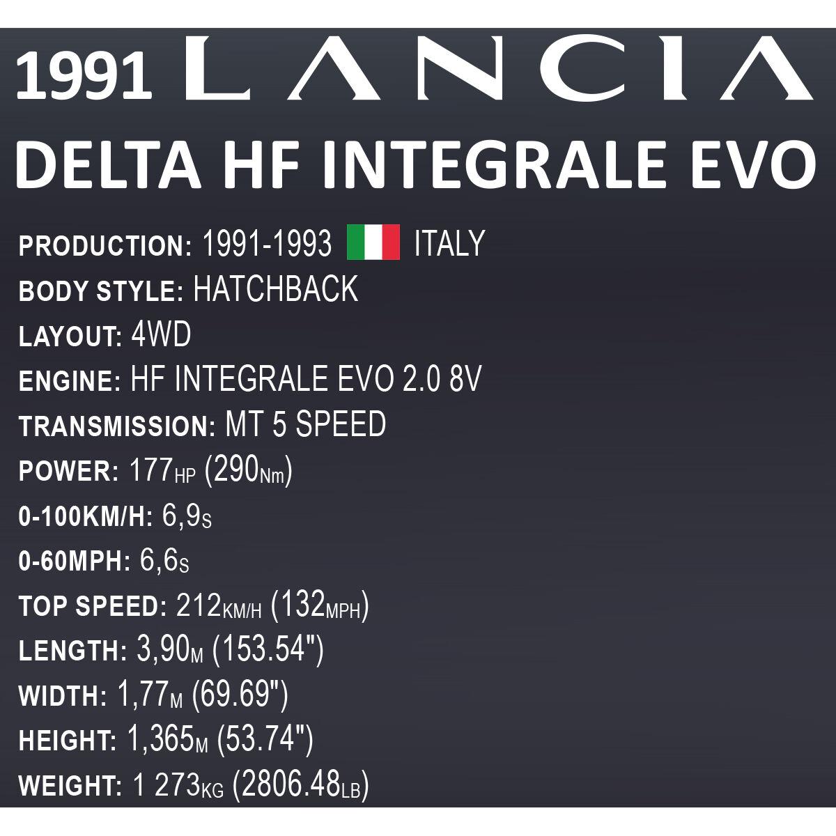 COBI 24356 - LANCIA DELTA HF Integrale EVO Executi - Bild 13 COBI 24356 - LANCIA DELTA HF Integrale EVO Executi - Bild 13