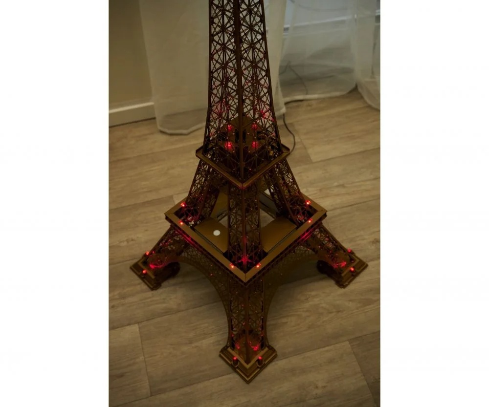 IXO 520010104 Premium Eiffelturm 1:270 - Modellbausatz mit Licht & Fernbedienung Moebel, Stand