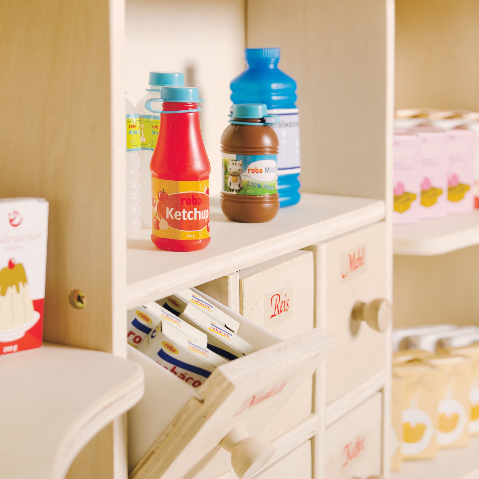 Roba 9286ZU Kaufland Holz natur + Zubehör natur lackiert – Rollenspiel - Produktbild 12