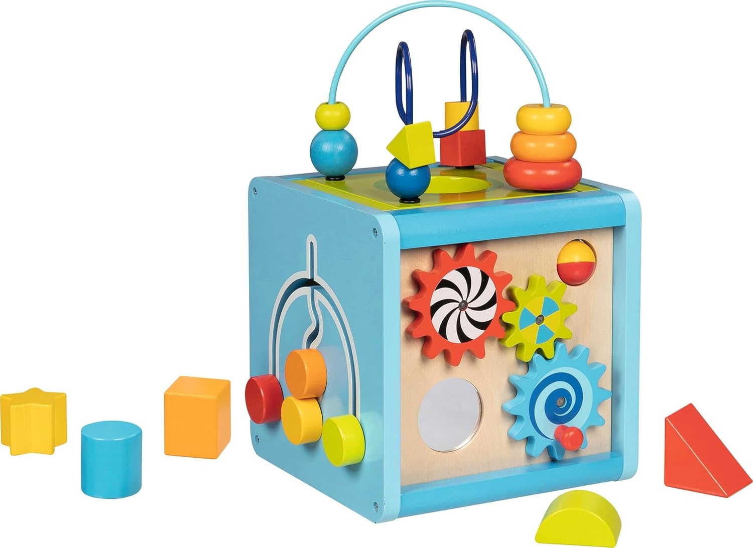 GOKI 58735 Activity- und Motorikwürfel – Spielspaß für alle Sinne
