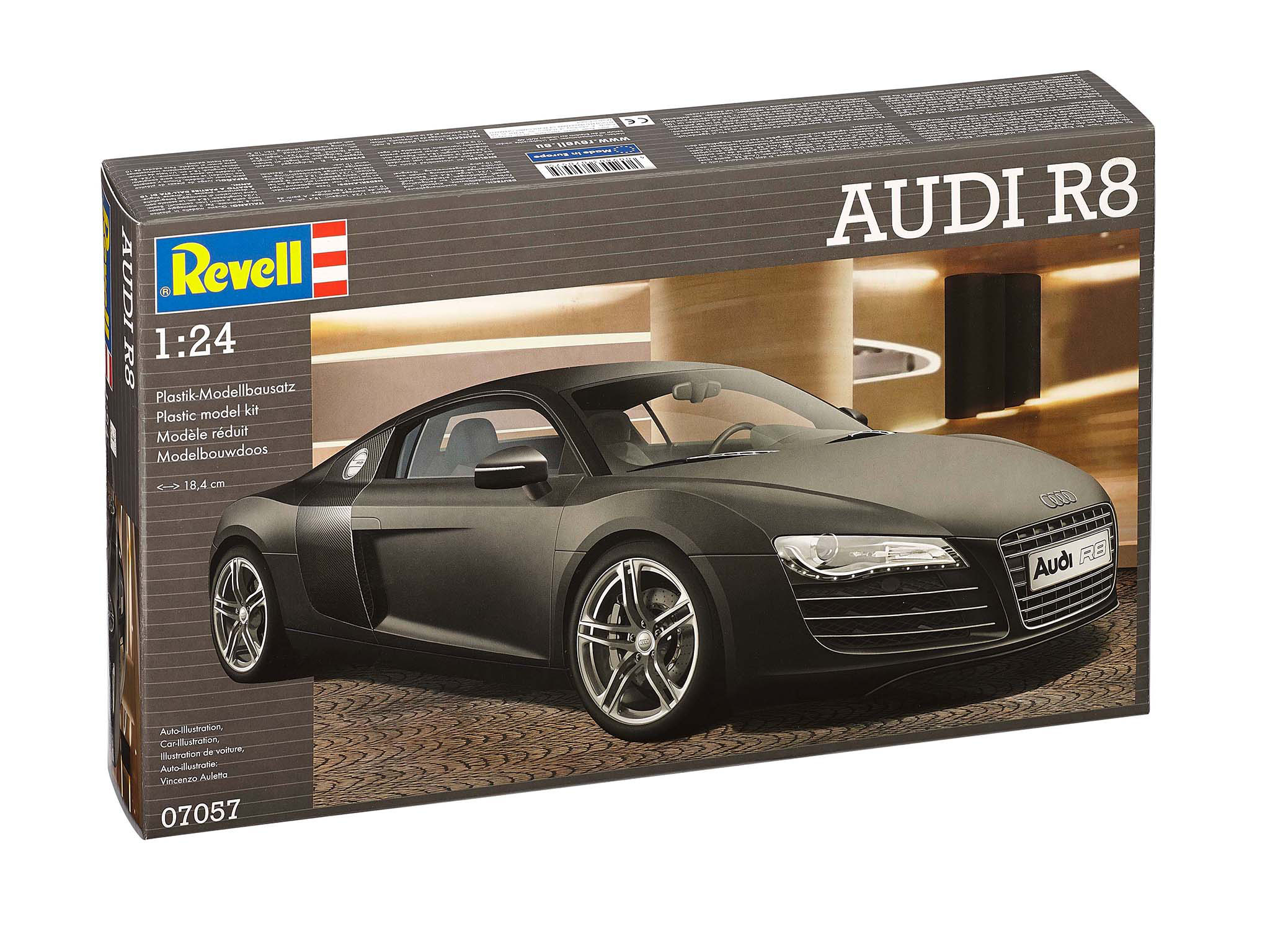 Revell 07057 Audi R8 Modellbausatz Coupe, Sportwagen, Sprach, Rad, Leichtmetallfelge