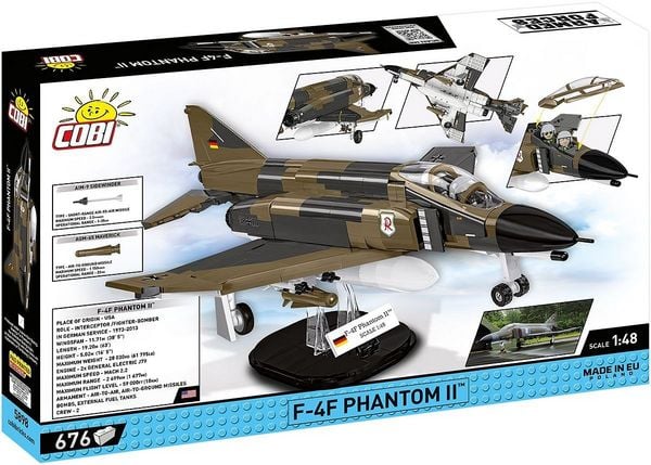 Cobi 5898 F-4F Phantom II Flugzeug, Kampfflugzeug, Bomber, Jet