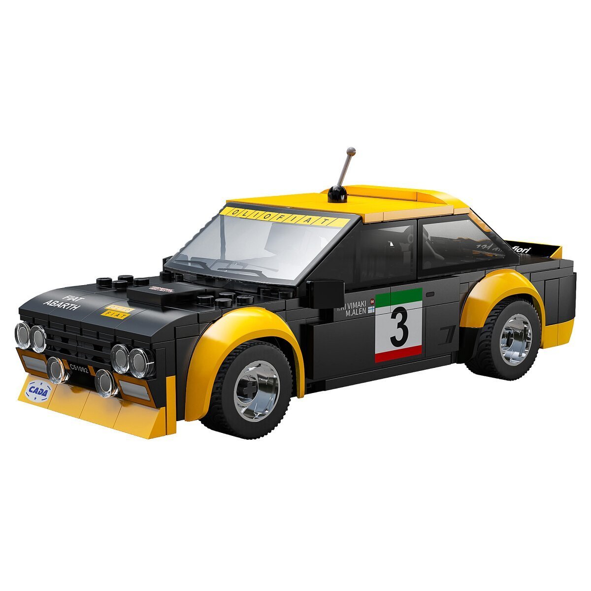 JAMARA CaDA Fiat Abarth 131 1:20 schwarz 2,4GHz Bricks ab 6 Jahren