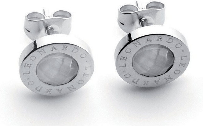 LeonardoMatrix weiß Logostecker Edelstahl LeonardoMatrix weiß Logostecker Edelstahl