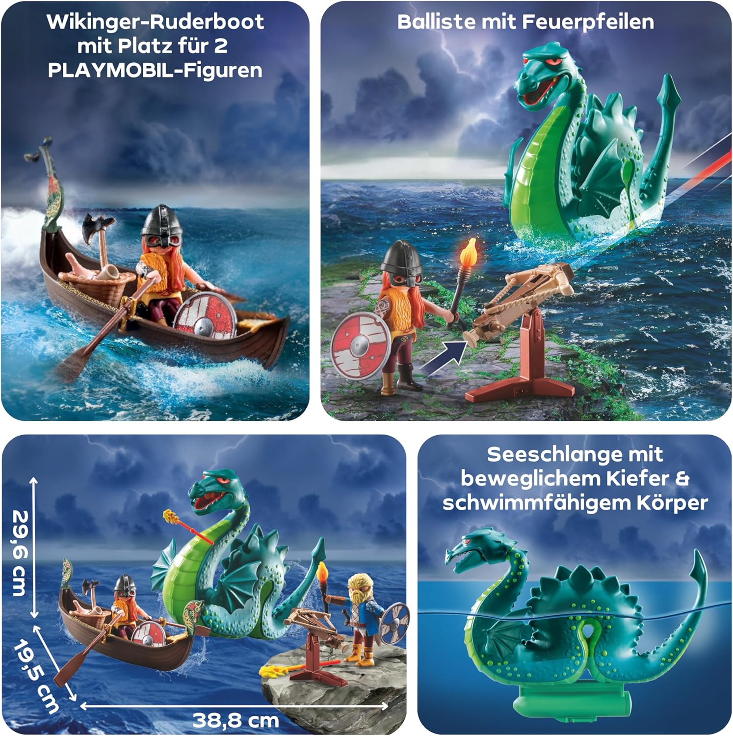PLAYMOBIL 71830 Wikinger mit Seeungeheuer Werbung