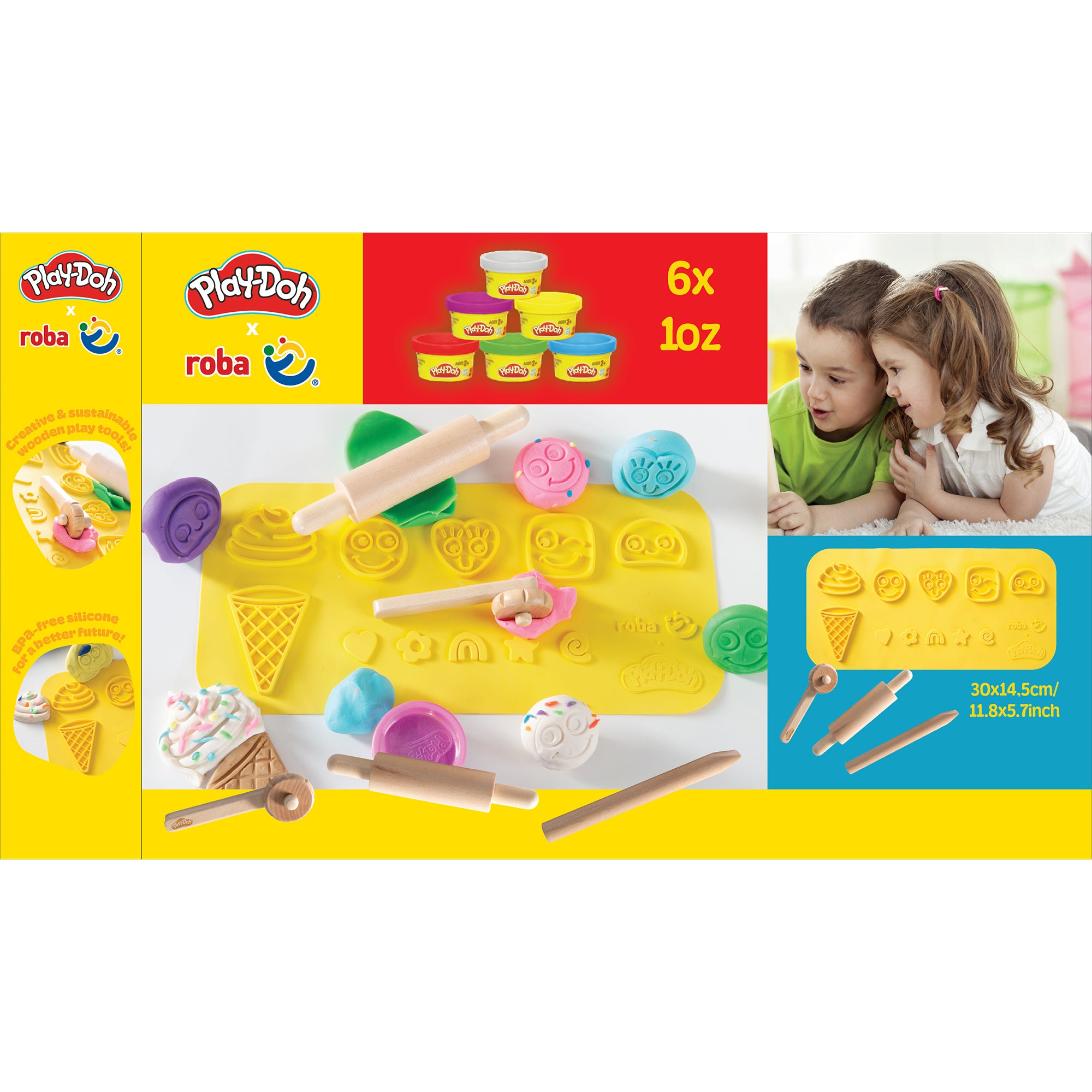 Roba 98155PD11 Spielset "roba x Play-Doh" bunt – Motorik & Lernen - Bild 12 Roba 98155PD11 Spielset "roba x Play-Doh" bunt – Motorik & Lernen - Produktbild 12