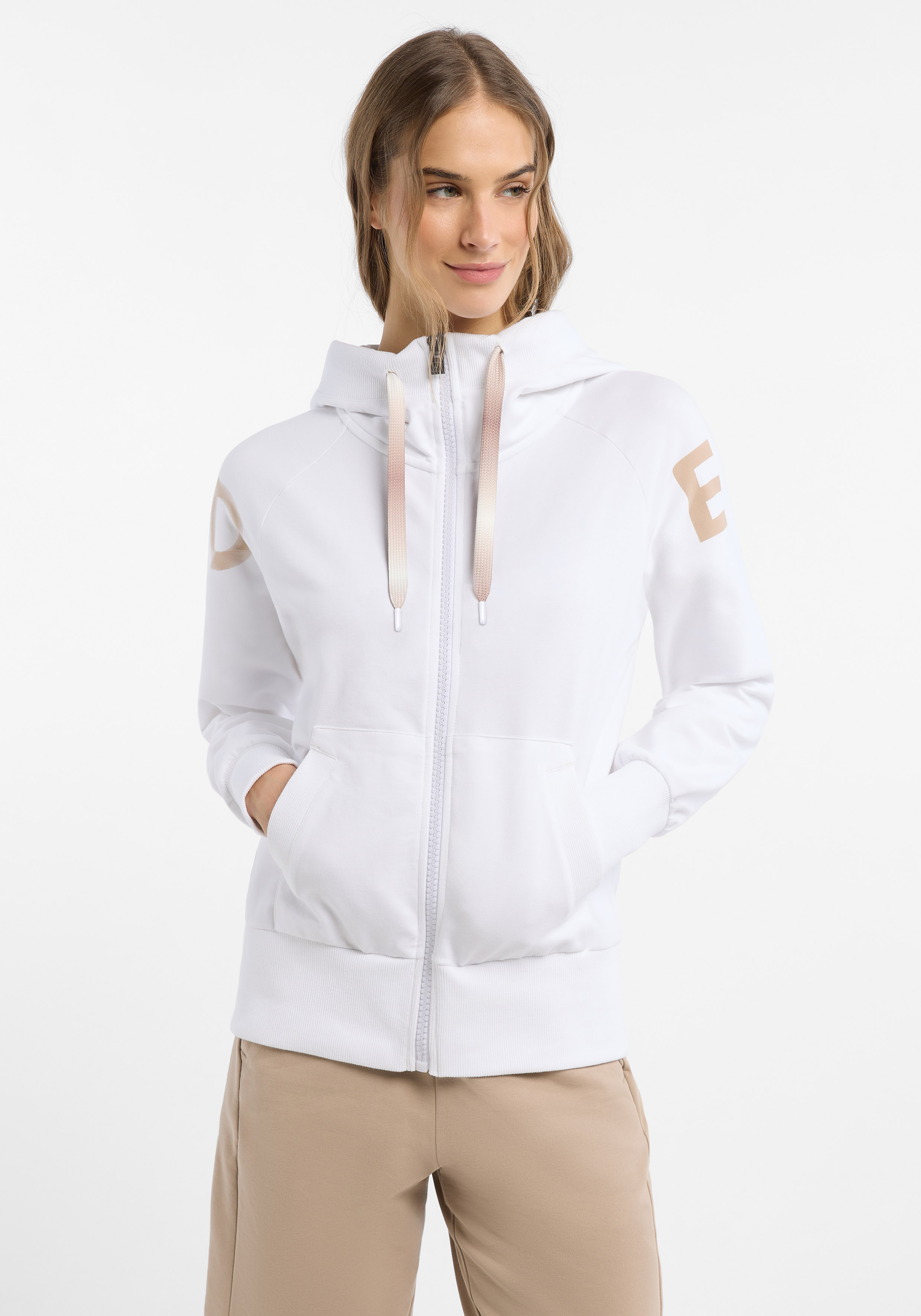ELBSAND SWEATJACKE, KALA, WEIß von Elbsand bei Conquest. Artikel ELB 70909/111016.
