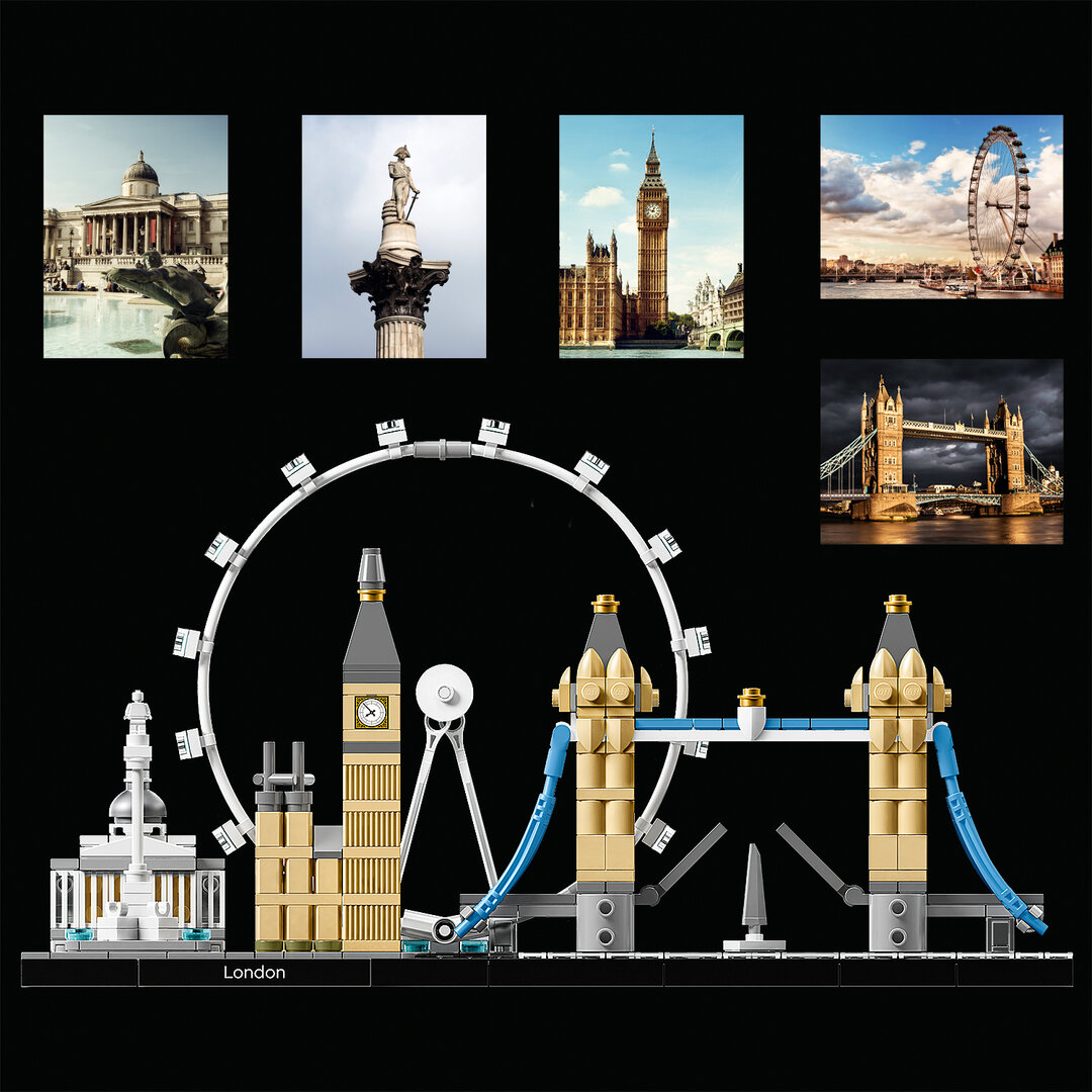 LEGO® Architecture London 21034 Uhrenturm, Turm, Bogen, Stadt, Metropole