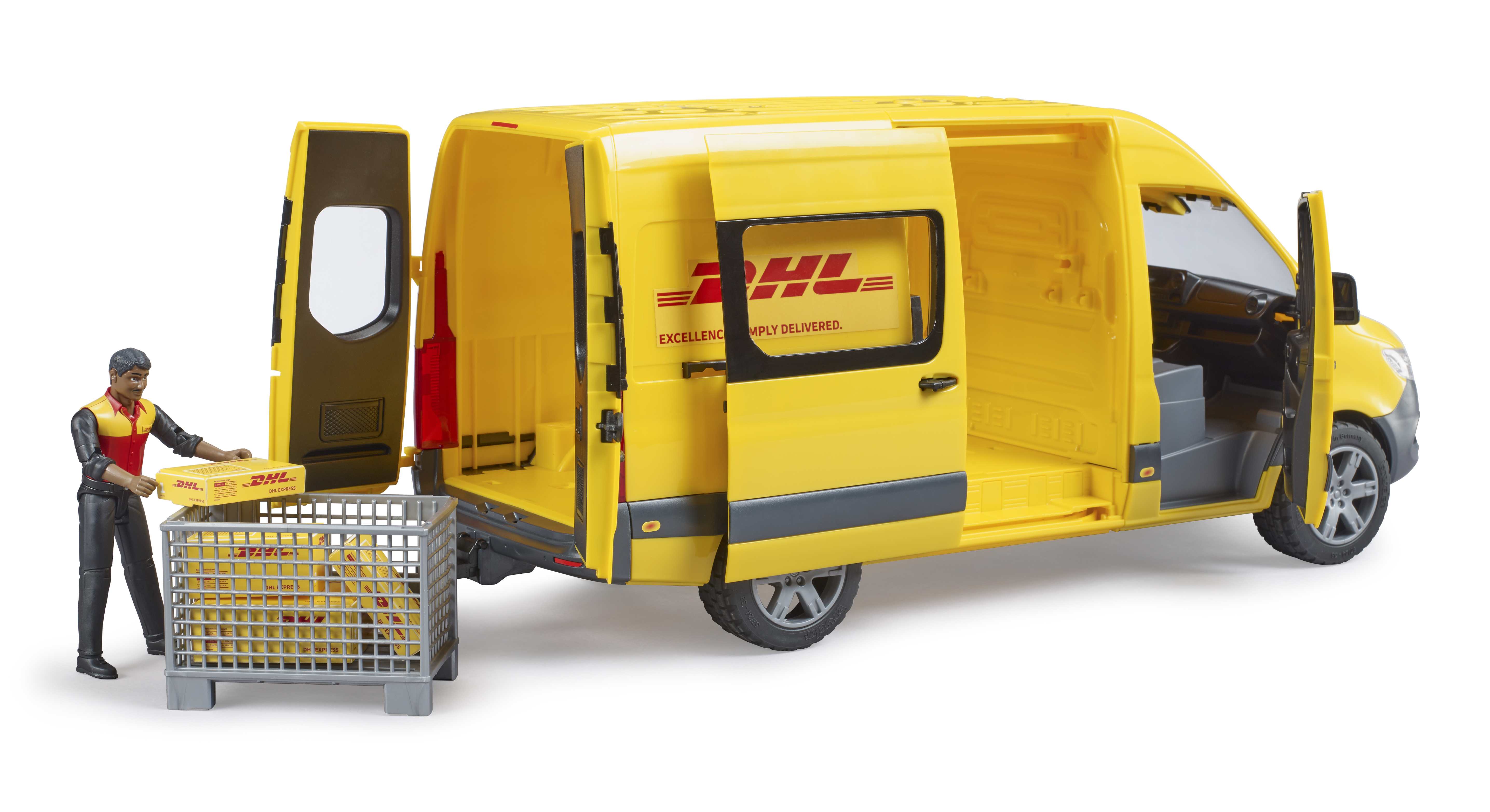 BRUDER 02671 - MB Sprinter DHL mit Fahrer - Bild 3